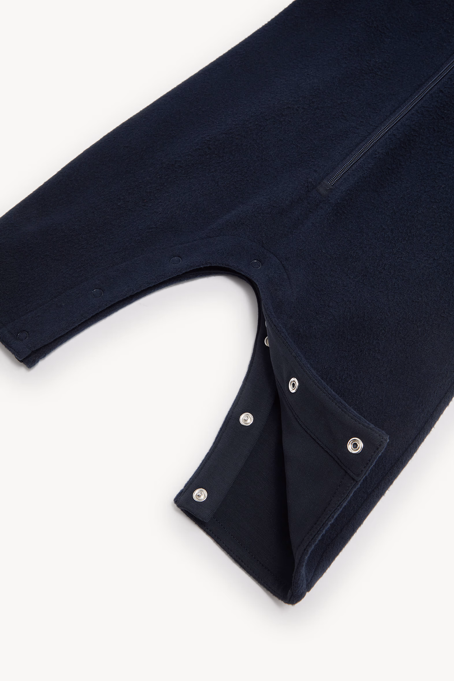 Hooded Fleece Baby Grow Gender Neutral Navy Blue Moncler 4